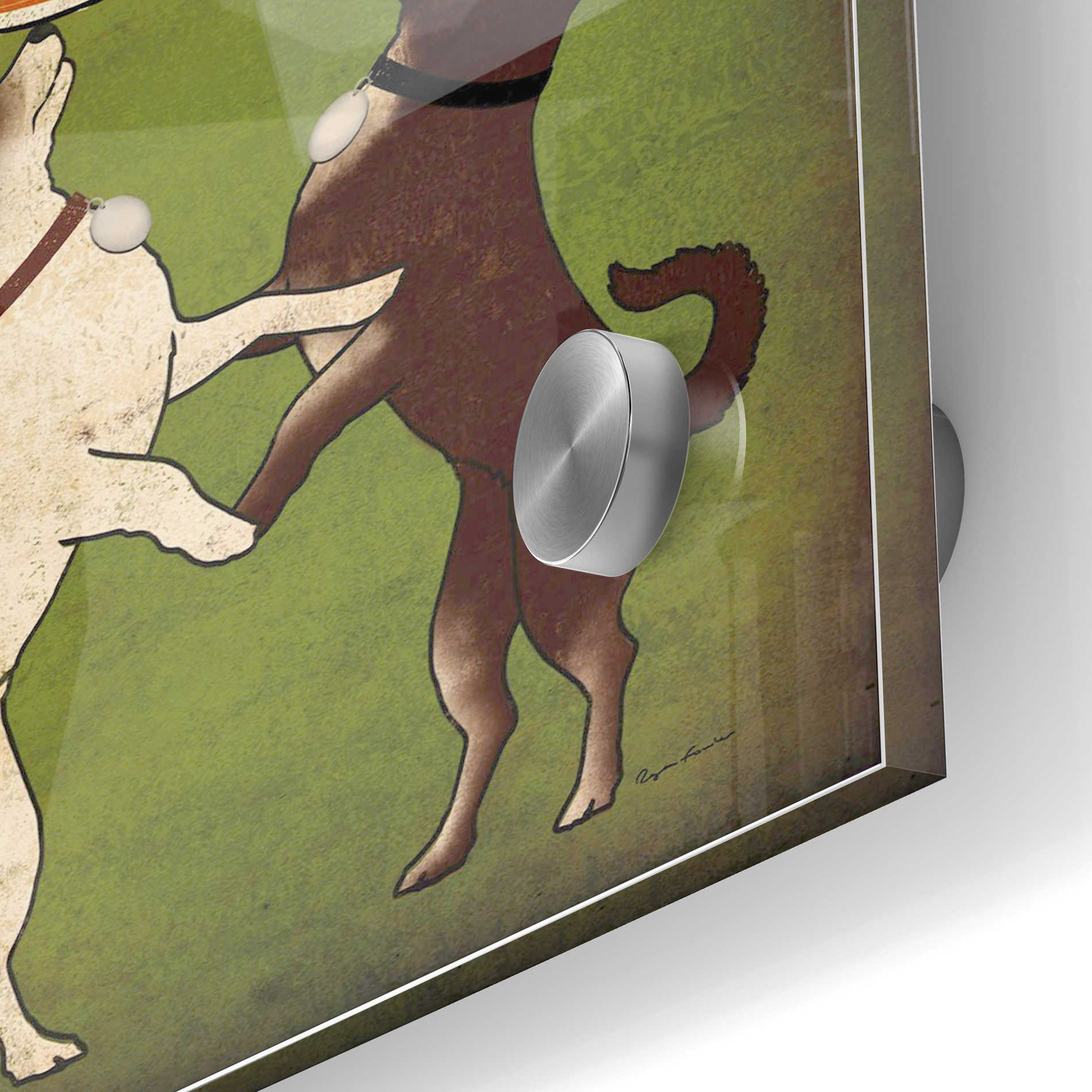 Epic Art 'Double Chihuahua v2' by Ryan Fowler, Acrylic Glass Wall Art,24x36