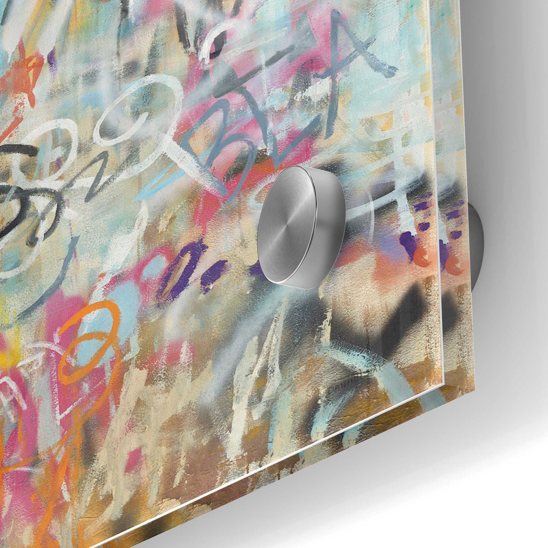Epic Art 'Graffiti Love' by Danhui Nai, Acrylic Glass Wall Art,24x36