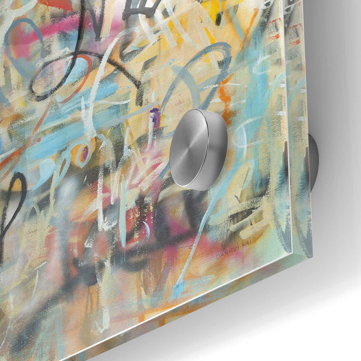 Epic Art 'Graffiti Freedom' by Danhui Nai, Acrylic Glass Wall Art,24x36