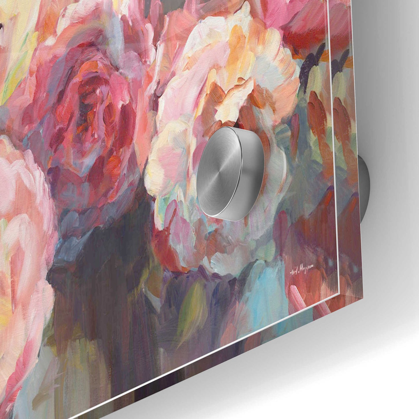 Epic Art 'Wild Roses' by Marilyn Hageman, Acrylic Glass Wall Art,24x36