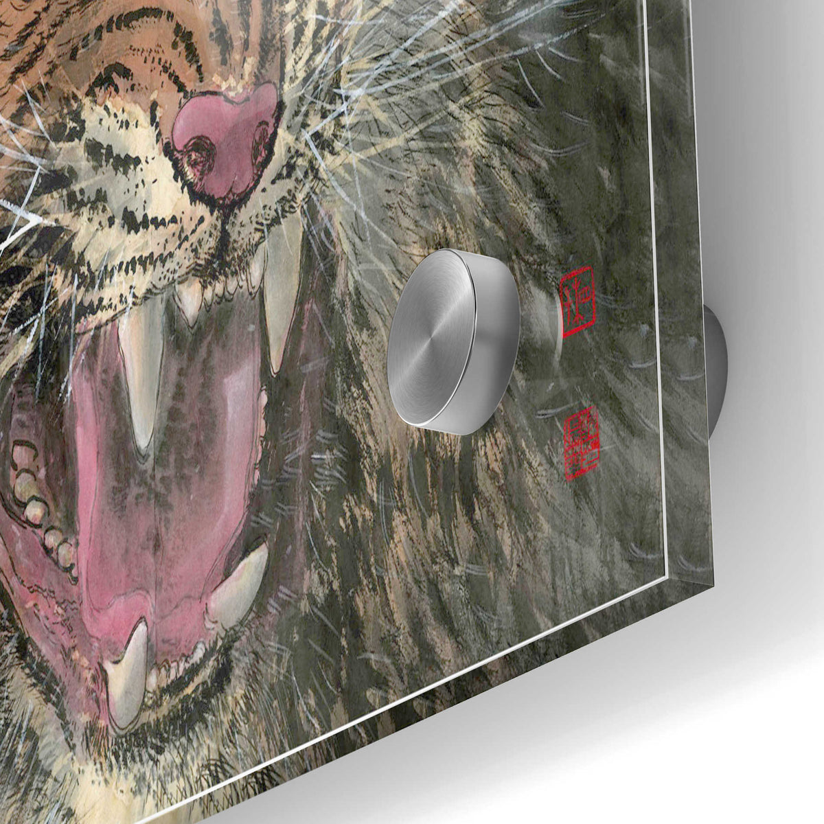 Epic Art 'Rage' by River Han, Acrylic Glass Wall Art,24x36