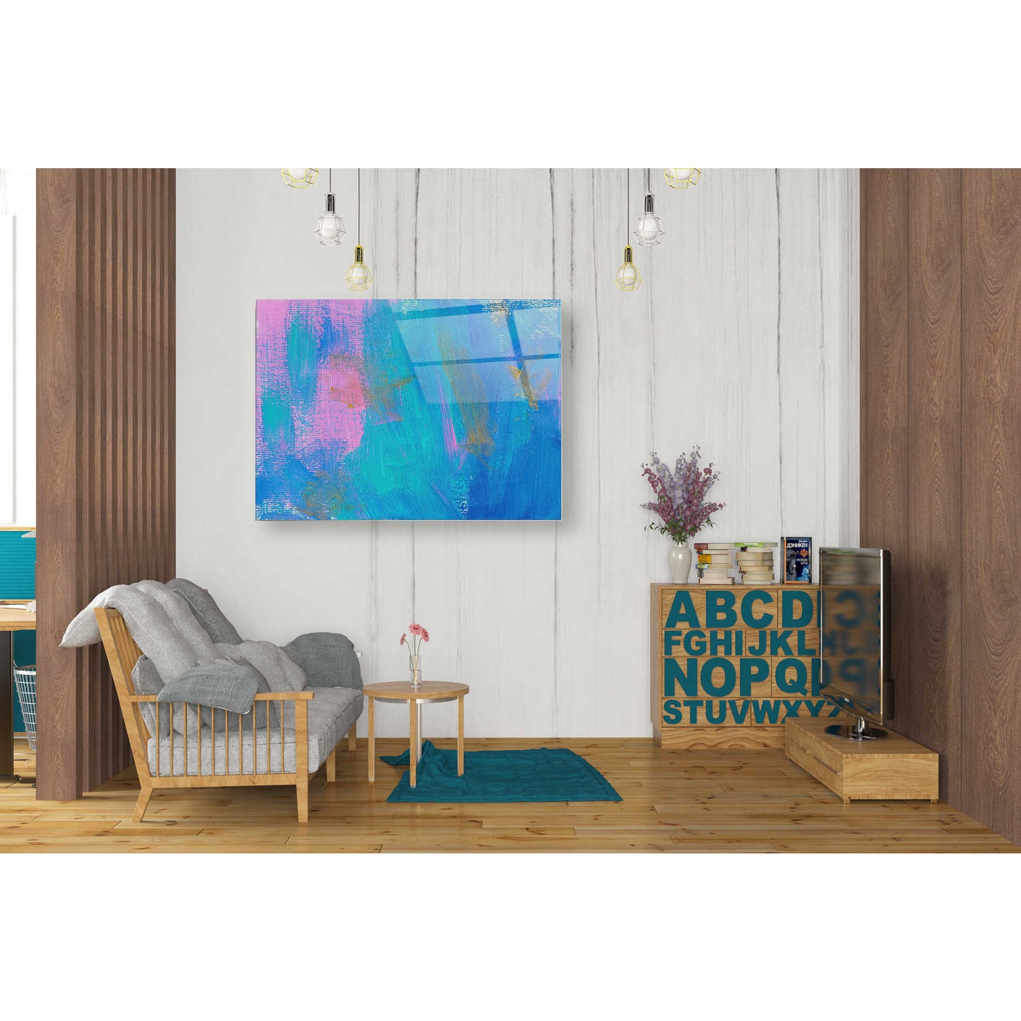 Epic Art 'Color Rave' Acrylic Glass Wall Art,24x36