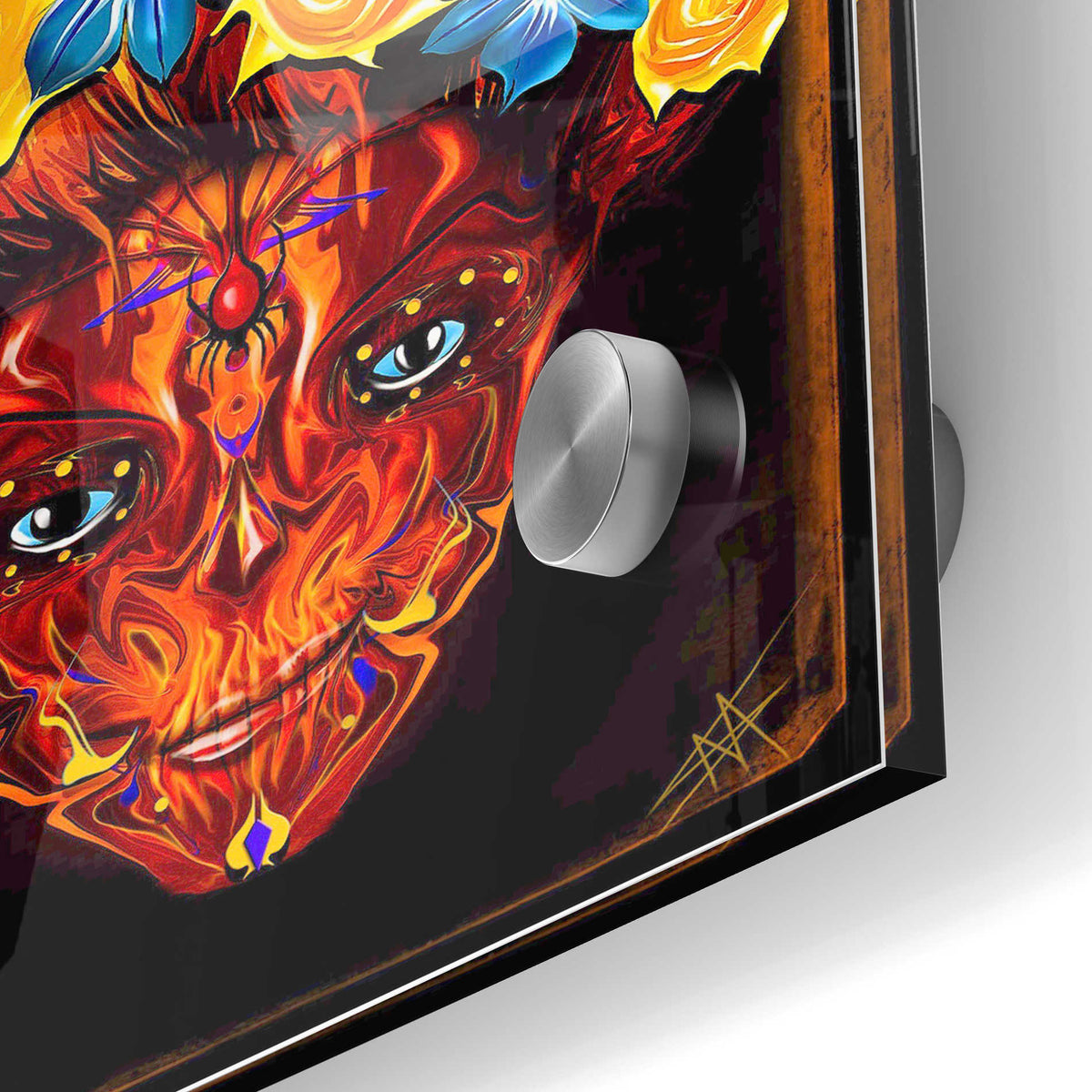 Epic Art 'Day of the Dead 1' by Michael Stewart, Acrylic Glass Wall Art,24x36