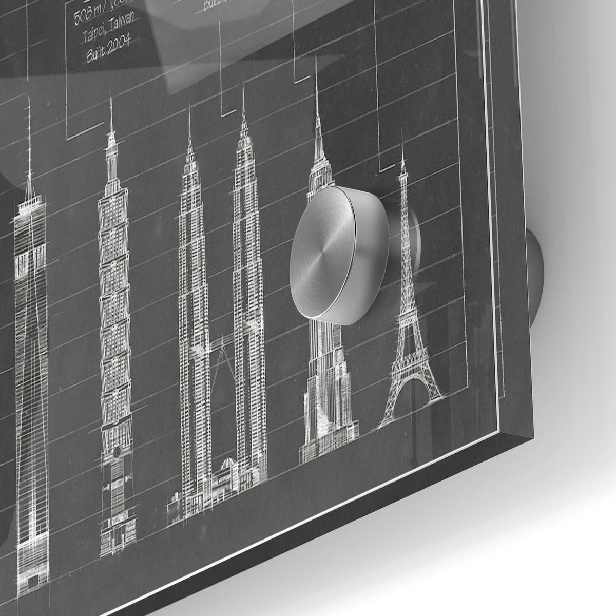 Epic Art 'Architectural Heights' by Ethan Harper Acrylic Glass Wall Art,24x36