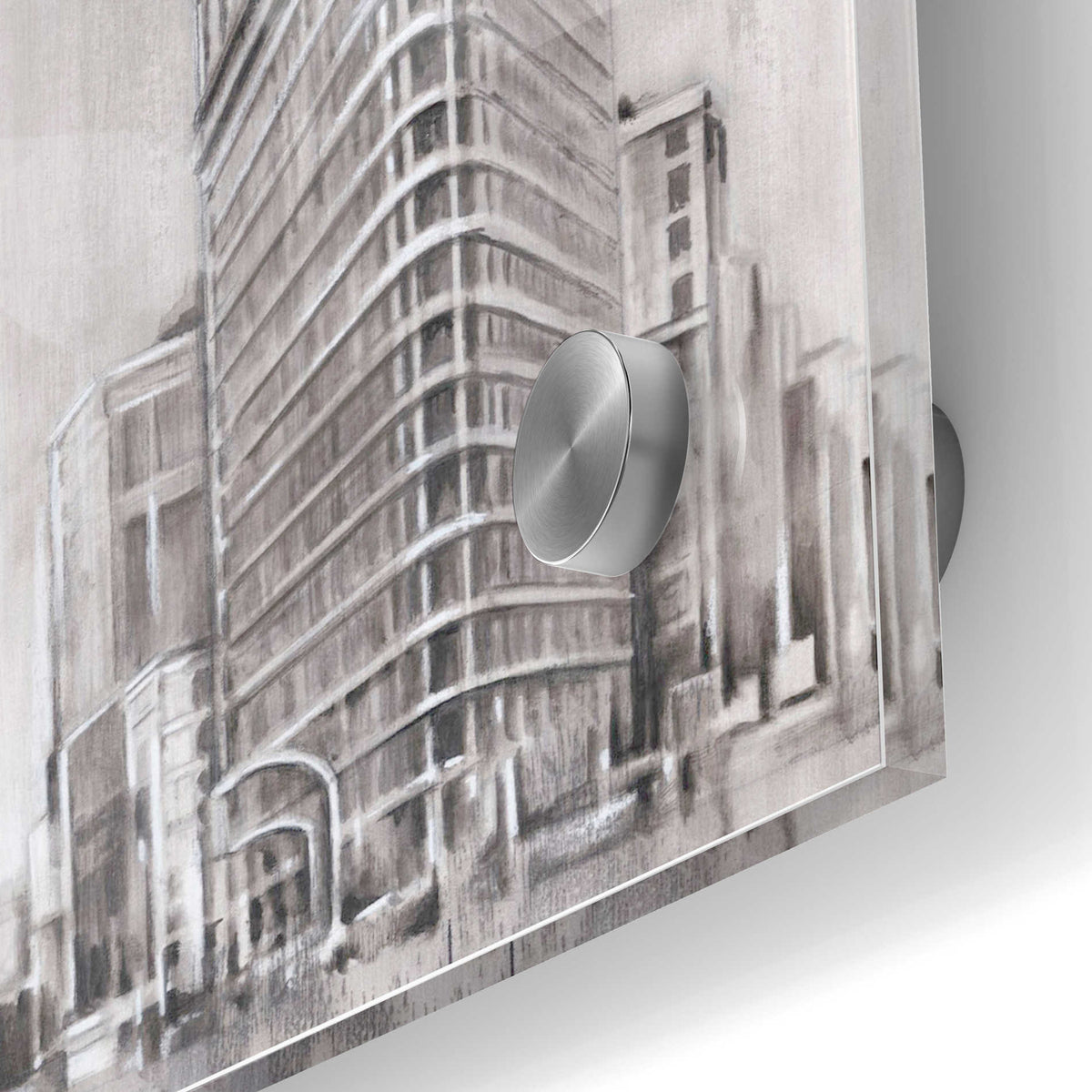 Epic Art 'Art Deco Cityscape II' by Ethan Harper Acrylic Glass Wall Art,24x36