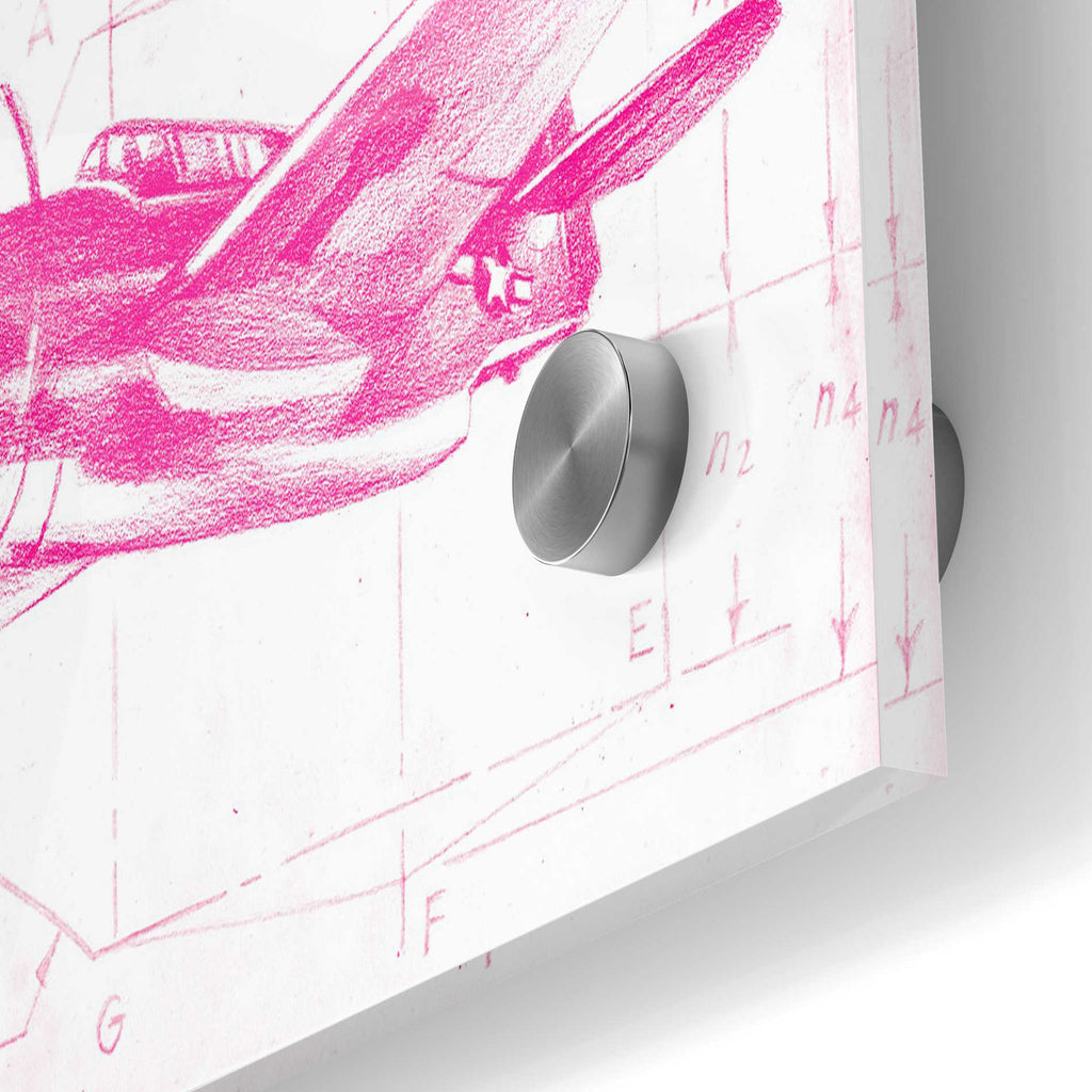 Epic Art 'Flight Schematic II' by Ethan Harper Acrylic Glass Wall Art,24x36