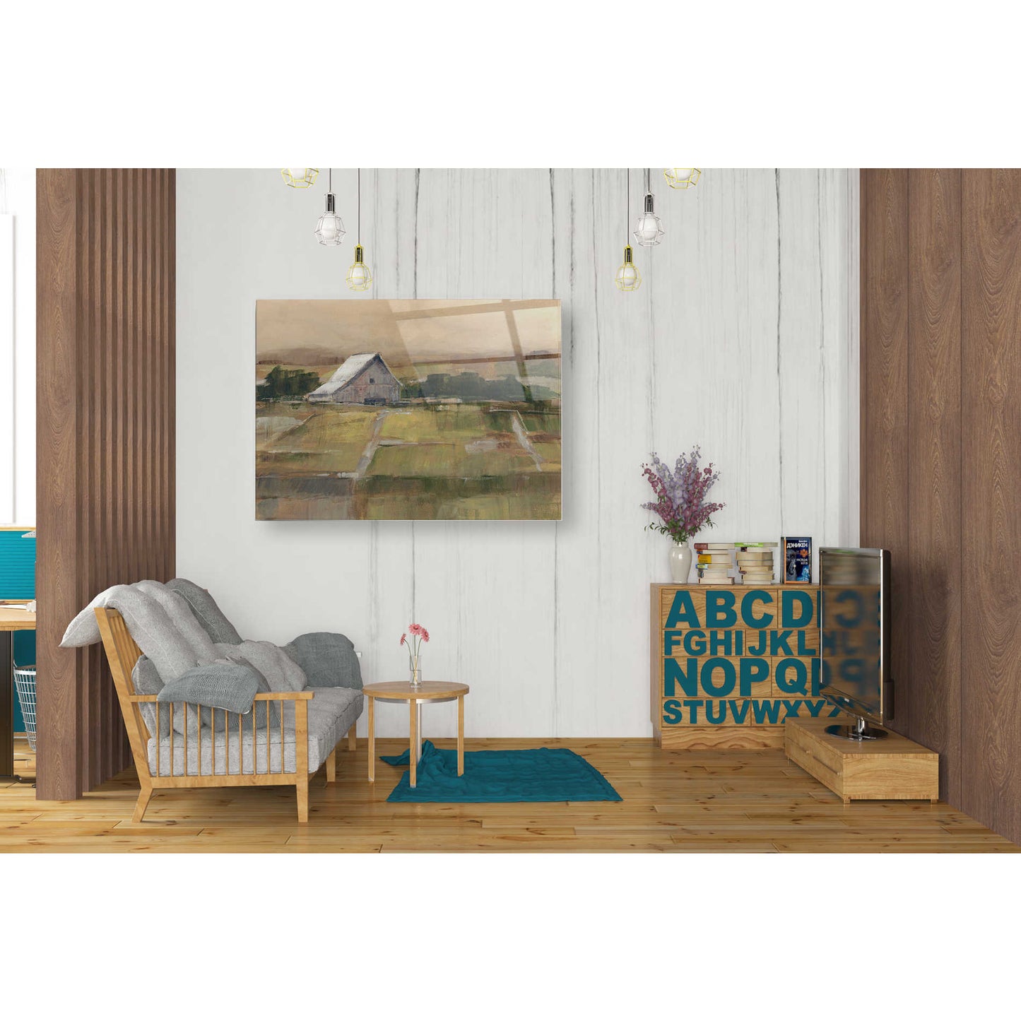 Epic Art 'Rural Sunset II' by Ethan Harper Acrylic Glass Wall Art,24x36