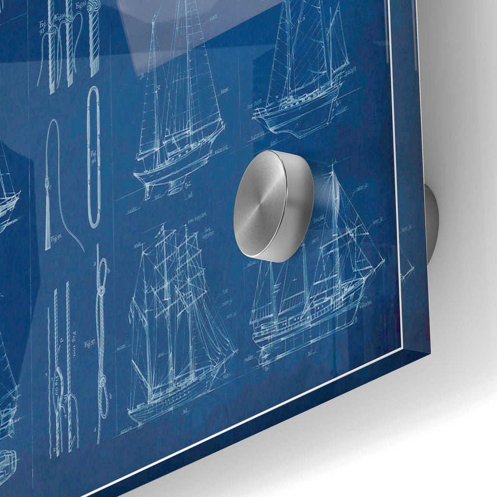 Epic Art 'Sailing Infograph' by Ethan Harper Acrylic Glass Wall Art,24x36