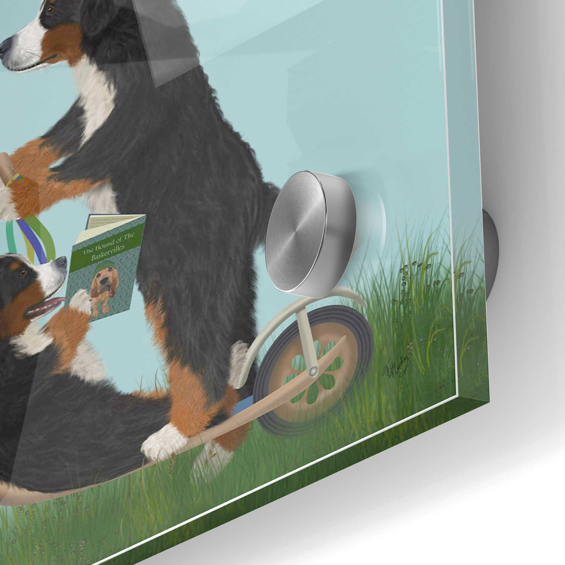 Epic Art 'Bernese Scooter' by Fab Funky Acrylic Glass Wall Art,24x36