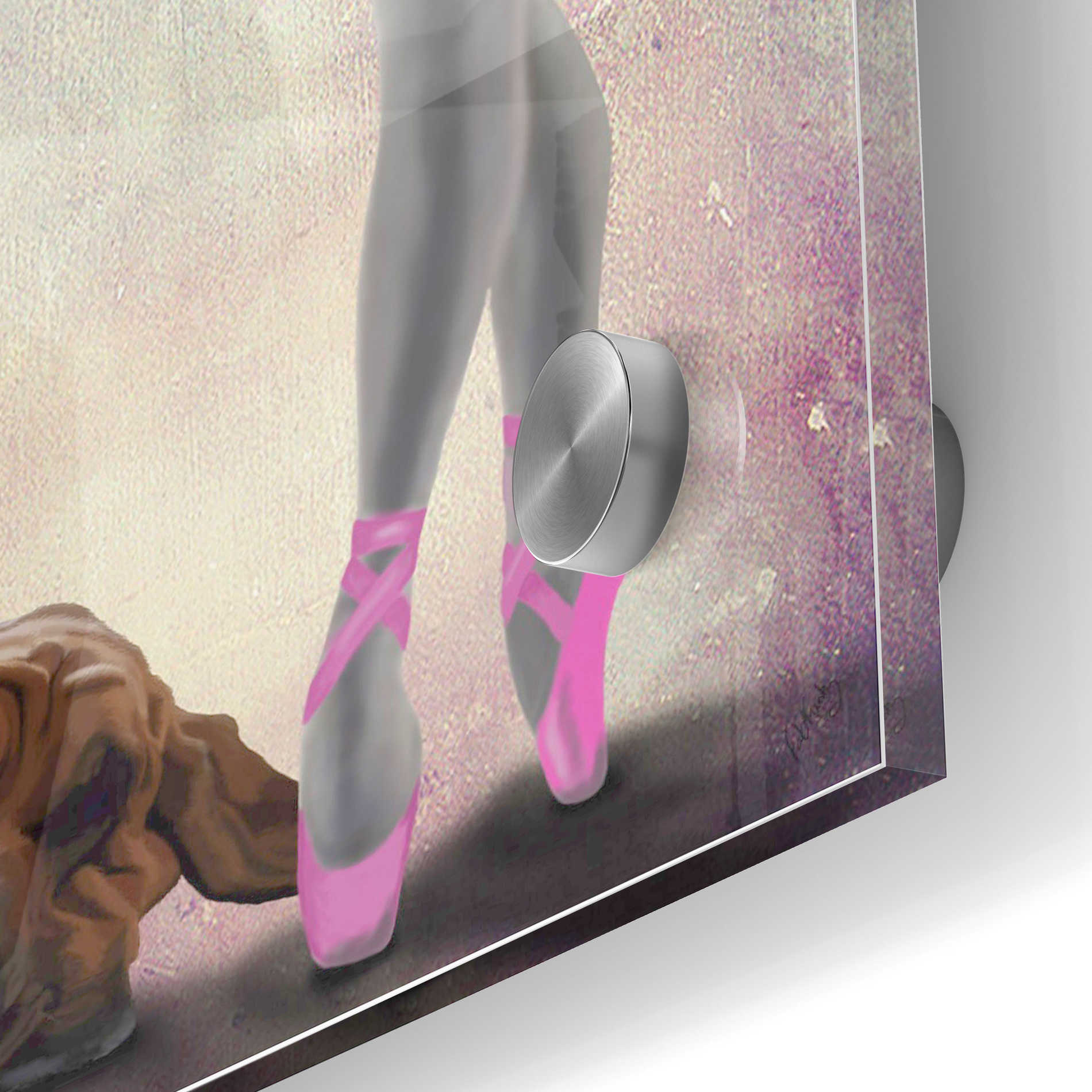 Epic Art 'Bloodhound And Ballet Dancer' by Fab Funky Acrylic Glass Wall Art,24x36