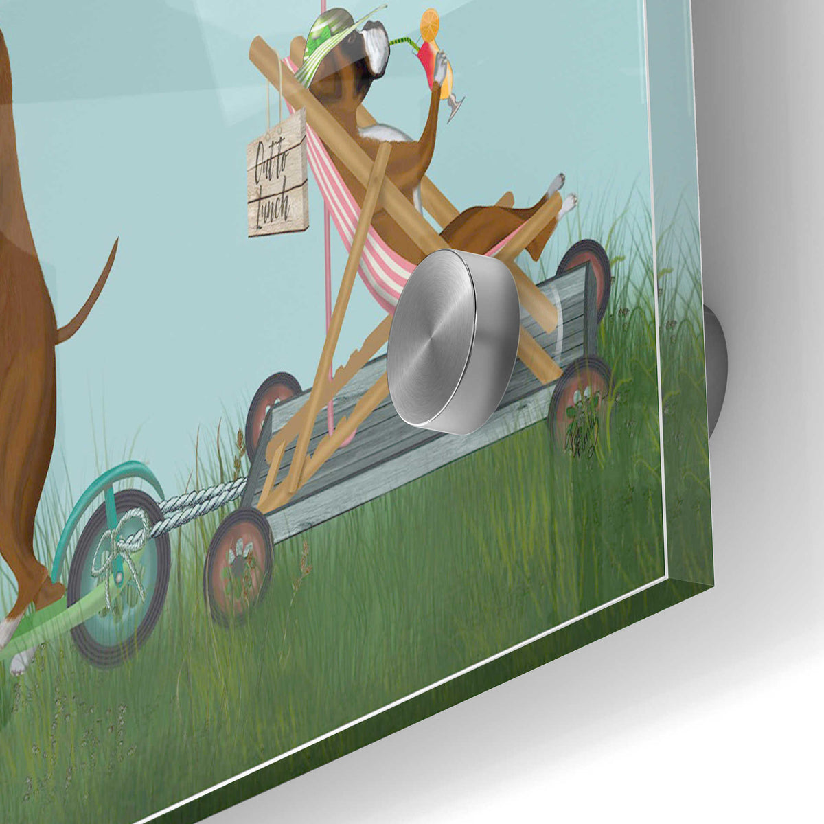 Epic Art 'Boxer Scooter' by Fab Funky Acrylic Glass Wall Art,24x36