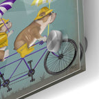 Epic Art 'English Bulldog Tandem' by Fab Funky Acrylic Glass Wall Art,24x36