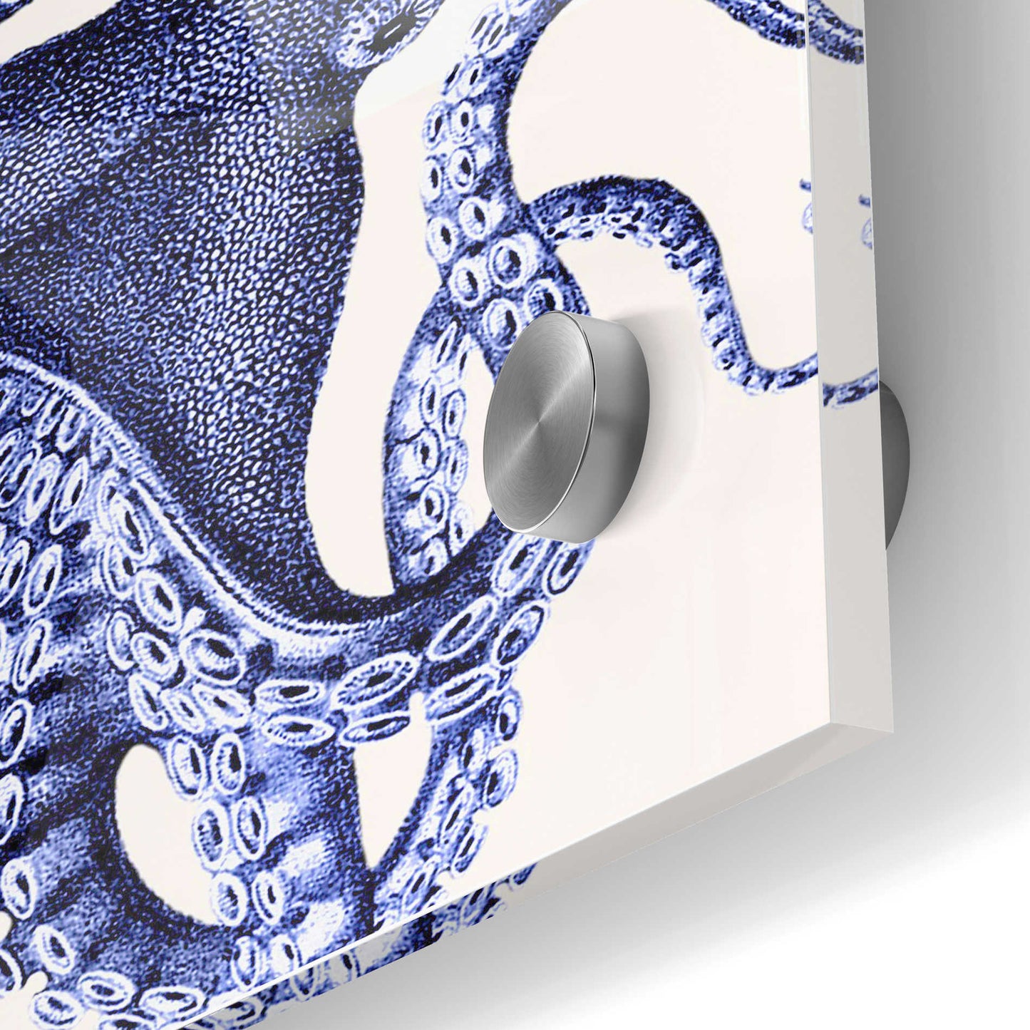 Epic Art 'Landscape Blue Octopus' by Fab Funky Acrylic Glass Wall Art,24x36