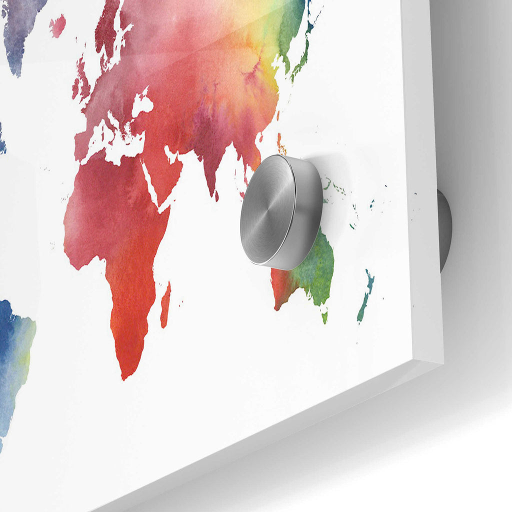 Epic Art 'Rainbow World' by Grace Popp Acrylic Glass Wall Art,24x36