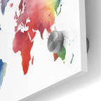Epic Art 'Rainbow World' by Grace Popp Acrylic Glass Wall Art,24x36