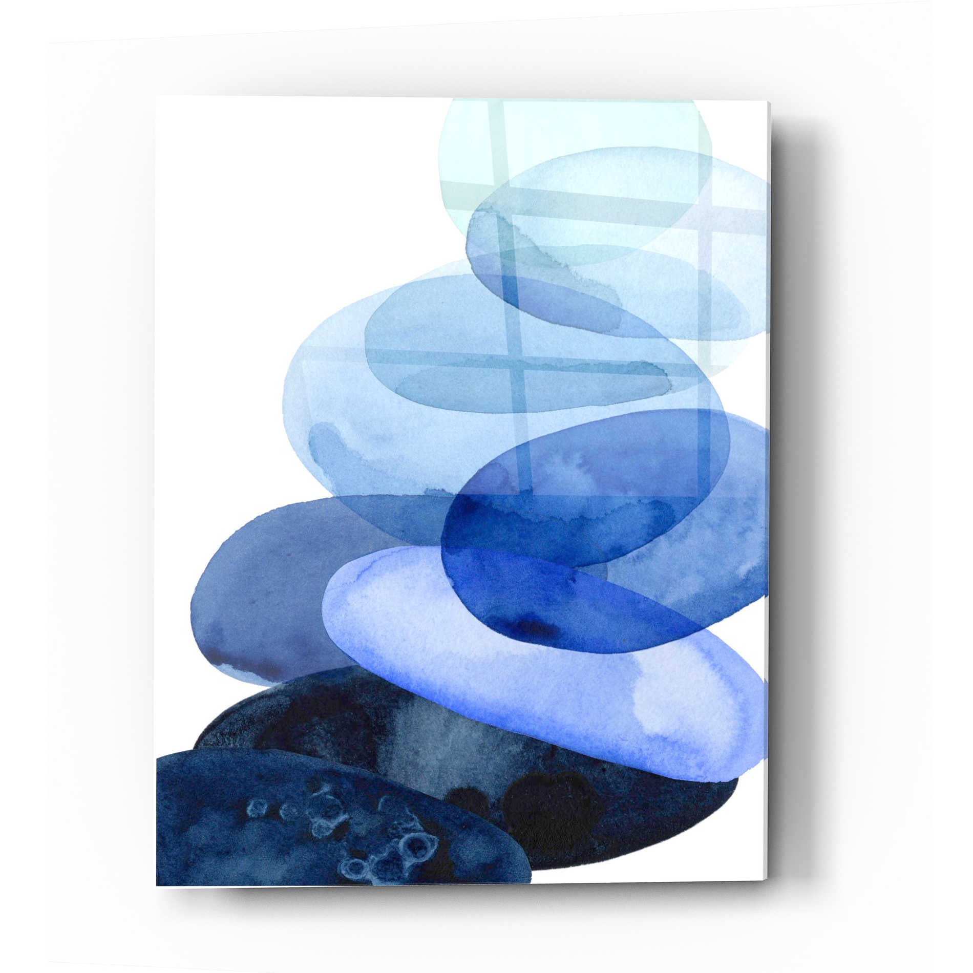 Epic Art 'River Worn Pebbles I' by Grace Popp Acrylic Glass Wall Art,24x36