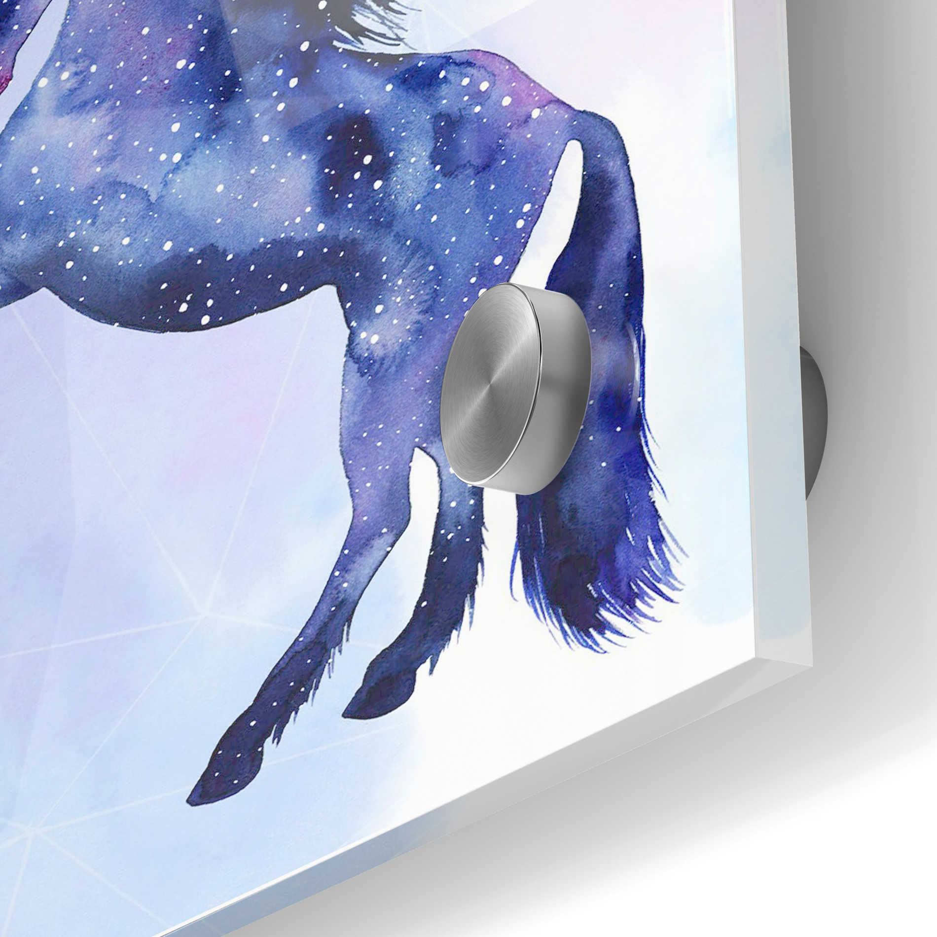 Epic Art 'Unicorn Universe IV' by Grace Popp Acrylic Glass Wall Art,24x36