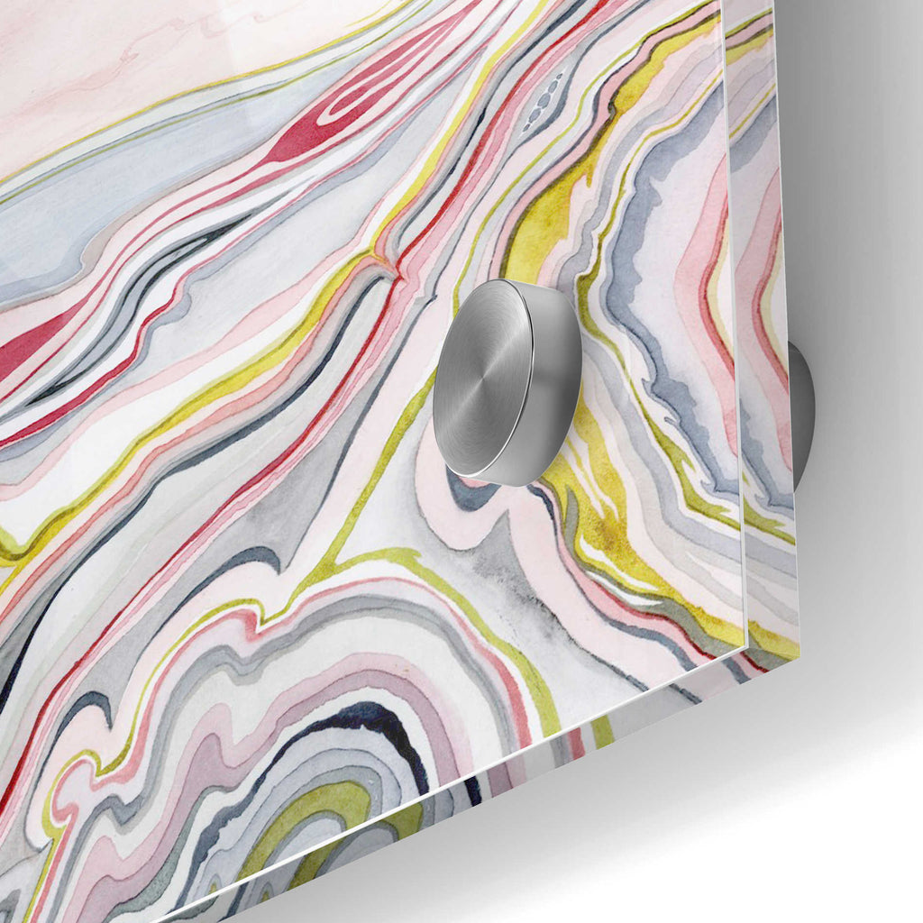 Epic Art 'Watercolor Marbling I' by Grace Popp Acrylic Glass Wall Art,24x36