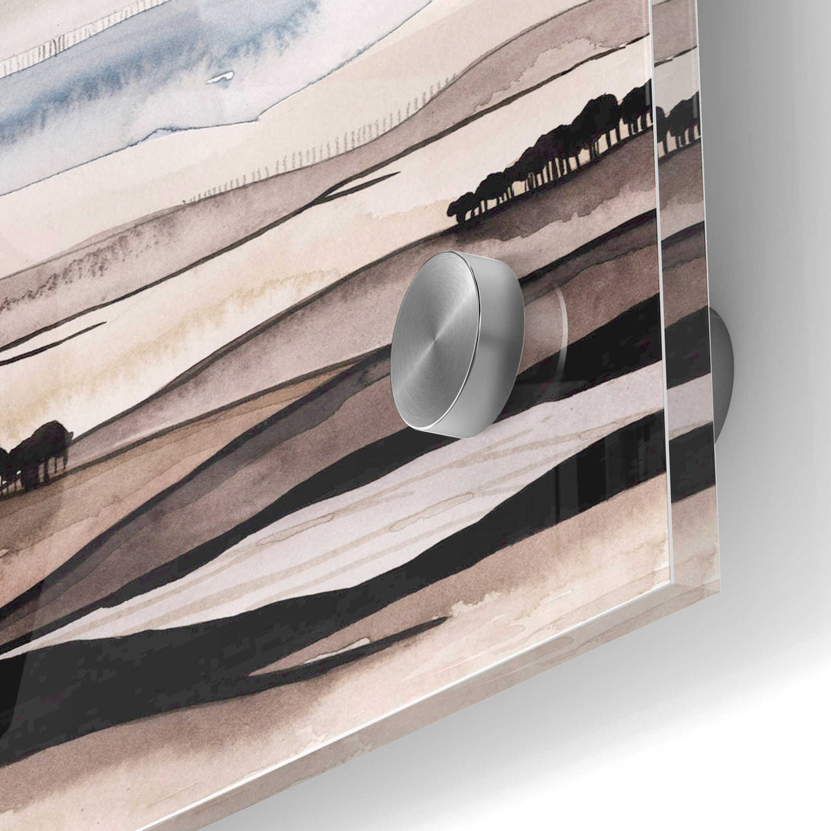 Epic Art 'Watercolor Strata I' by Grace Popp Acrylic Glass Wall Art,24x36