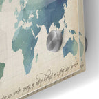 Epic Art 'Watercolor World Map' by Grace Popp Acrylic Glass Wall Art,24x36