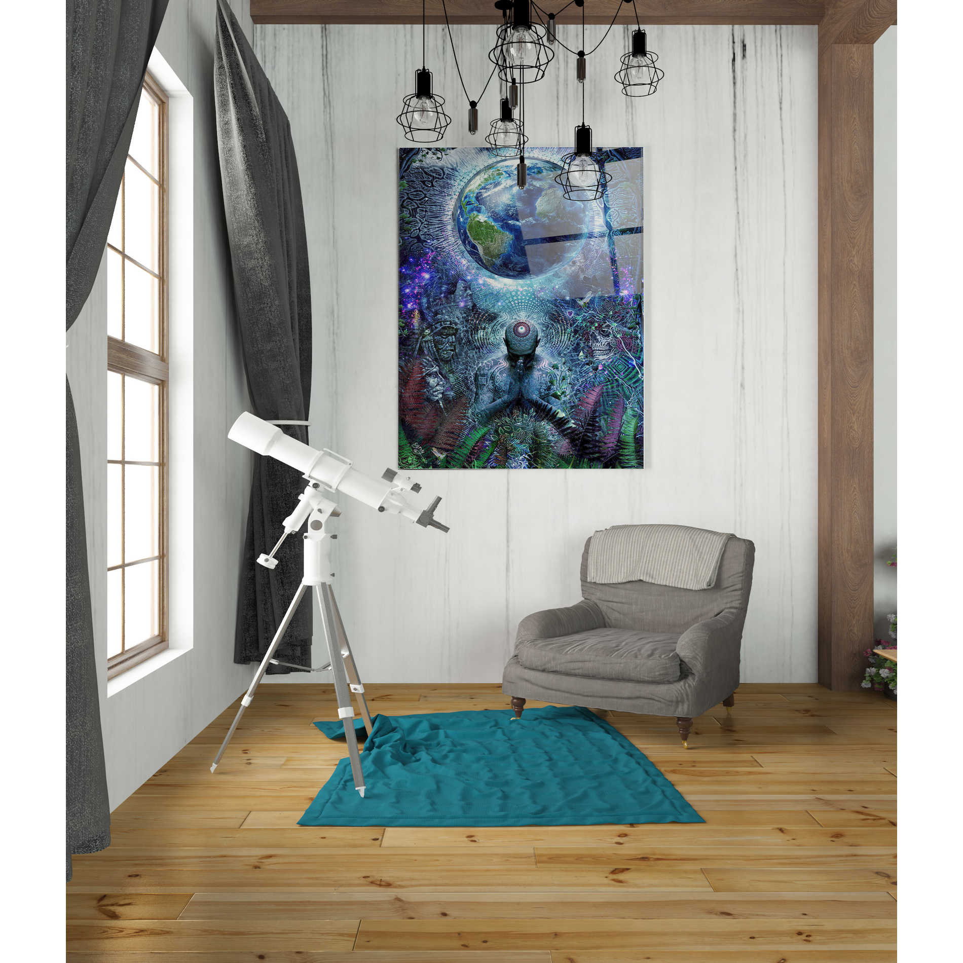 Epic Art "Gratitude for the Earth and Sky" by Cameron Gray, Acrylic Glass Wall Art,24x36