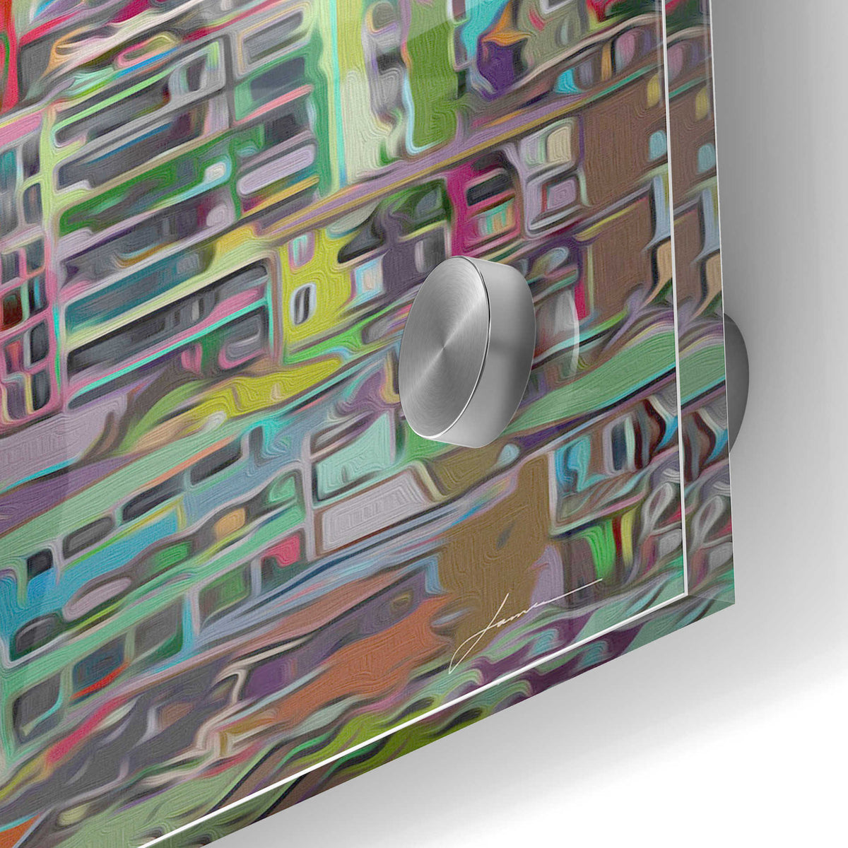 Epic Art 'Stack III' by James Burghardt, Acrylic Glass Wall Art,24x36
