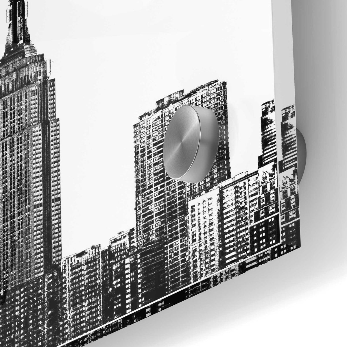 Epic Art 'NYC in Pure B&W XVIII' by Jeff Pica Acrylic Glass Wall Art,24x36