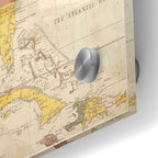 Epic Art 'Map of Carolina, Florida & the Bahama Islands' by Mark Catesby Acrylic Glass Wall Art,24x36