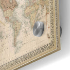 Epic Art 'Mitchell's World Map' by Mitchell Acrylic Glass Wall Art,24x36