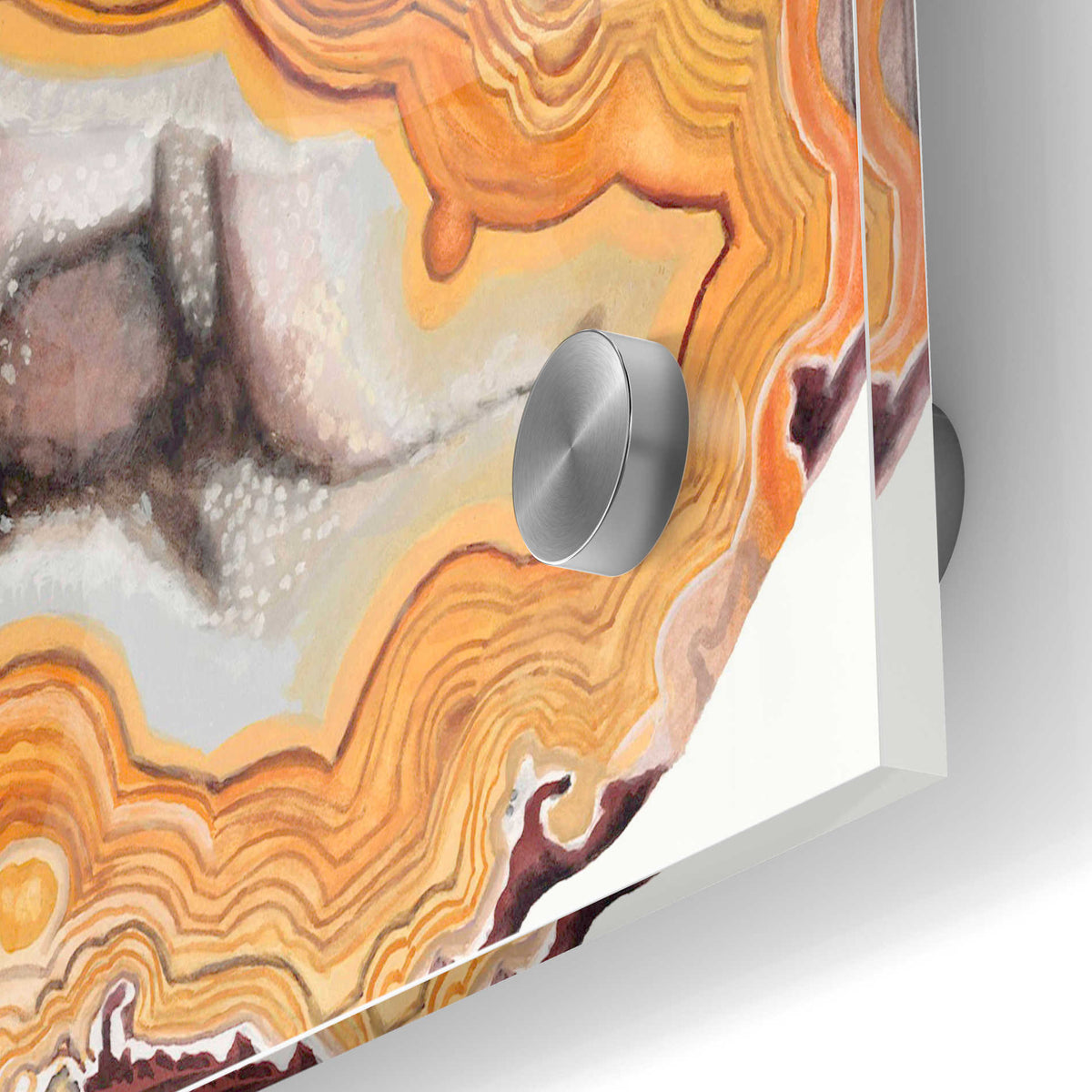 Epic Art 'Agate Studies III' by Naomi McCavitt Acrylic Glass Wall Art,24x36