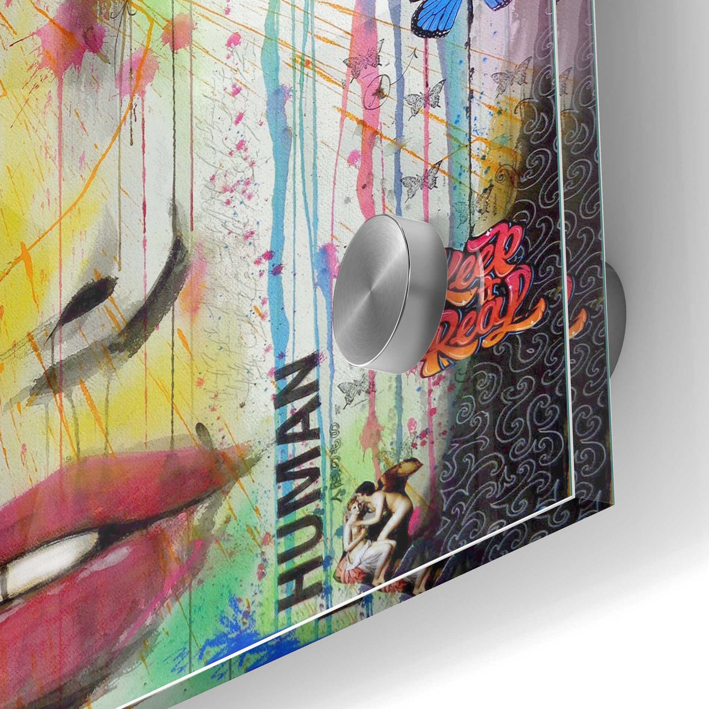 Epic Art 'Reality' by Loui Jover, Acrylic Glass Wall Art,24x36