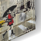 Epic Art 'Red Coat' by Loui Jover, Acrylic Glass Wall Art,24x36