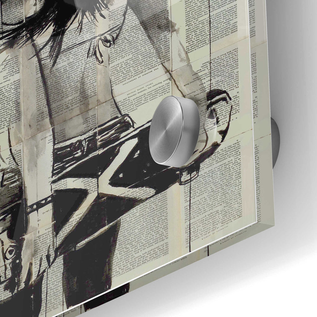 Epic Art 'Sk8Ter Gurl' by Loui Jover, Acrylic Glass Wall Art,24x36
