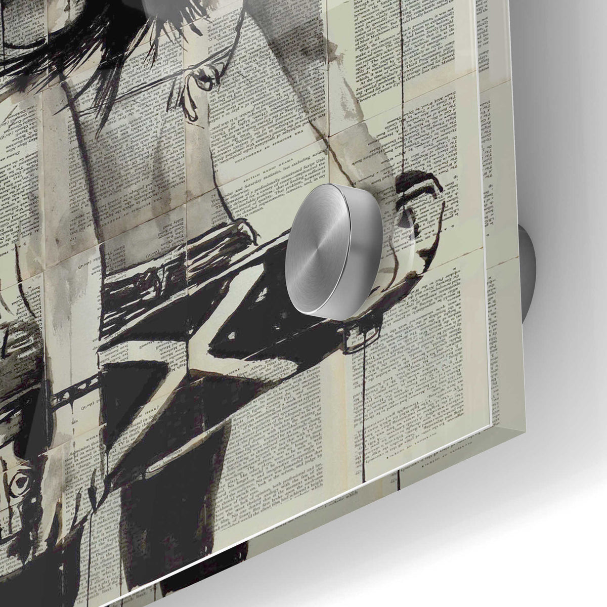 Epic Art 'Sk8Ter Gurl' by Loui Jover, Acrylic Glass Wall Art,24x36