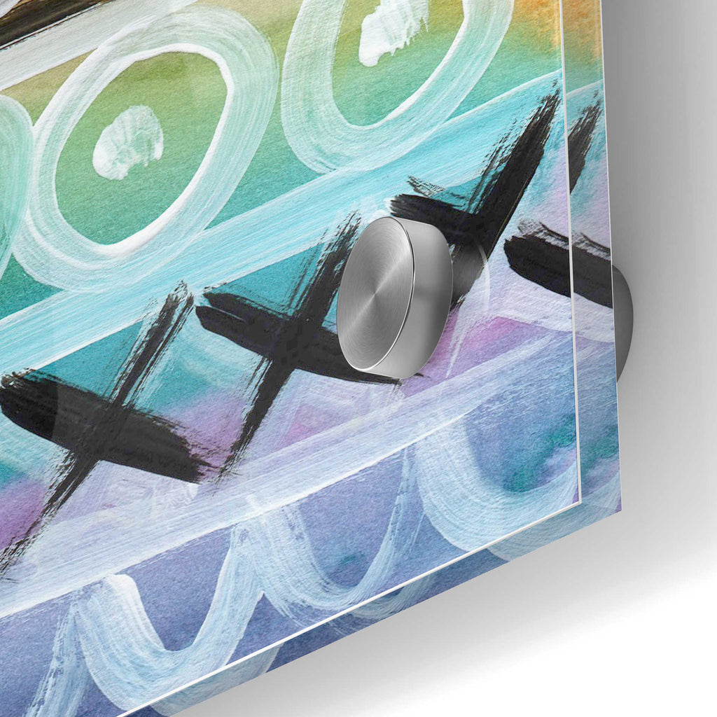 Epic Art 'Fiesta III' by Linda Woods, Acrylic Glass Wall Art,24x36