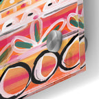 Epic Art 'Fiesta V' by Linda Woods, Acrylic Glass Wall Art,24x36