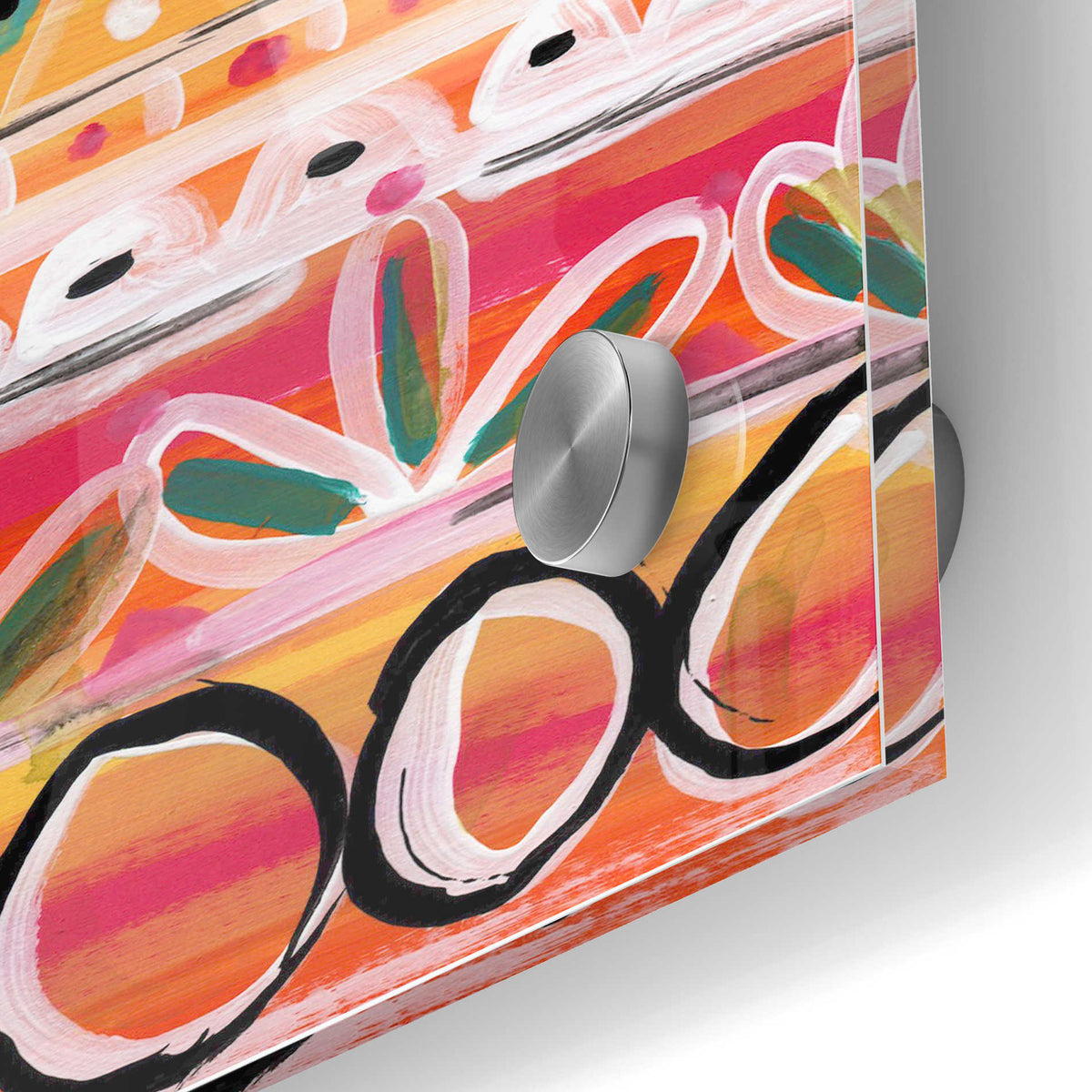 Epic Art 'Fiesta V' by Linda Woods, Acrylic Glass Wall Art,24x36