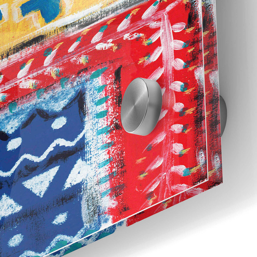 Epic Art 'Pattern Painting III' by Linda Woods, Acrylic Glass Wall Art,24x36