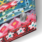 Epic Art 'Pattern Painting IV' by Linda Woods, Acrylic Glass Wall Art,24x36