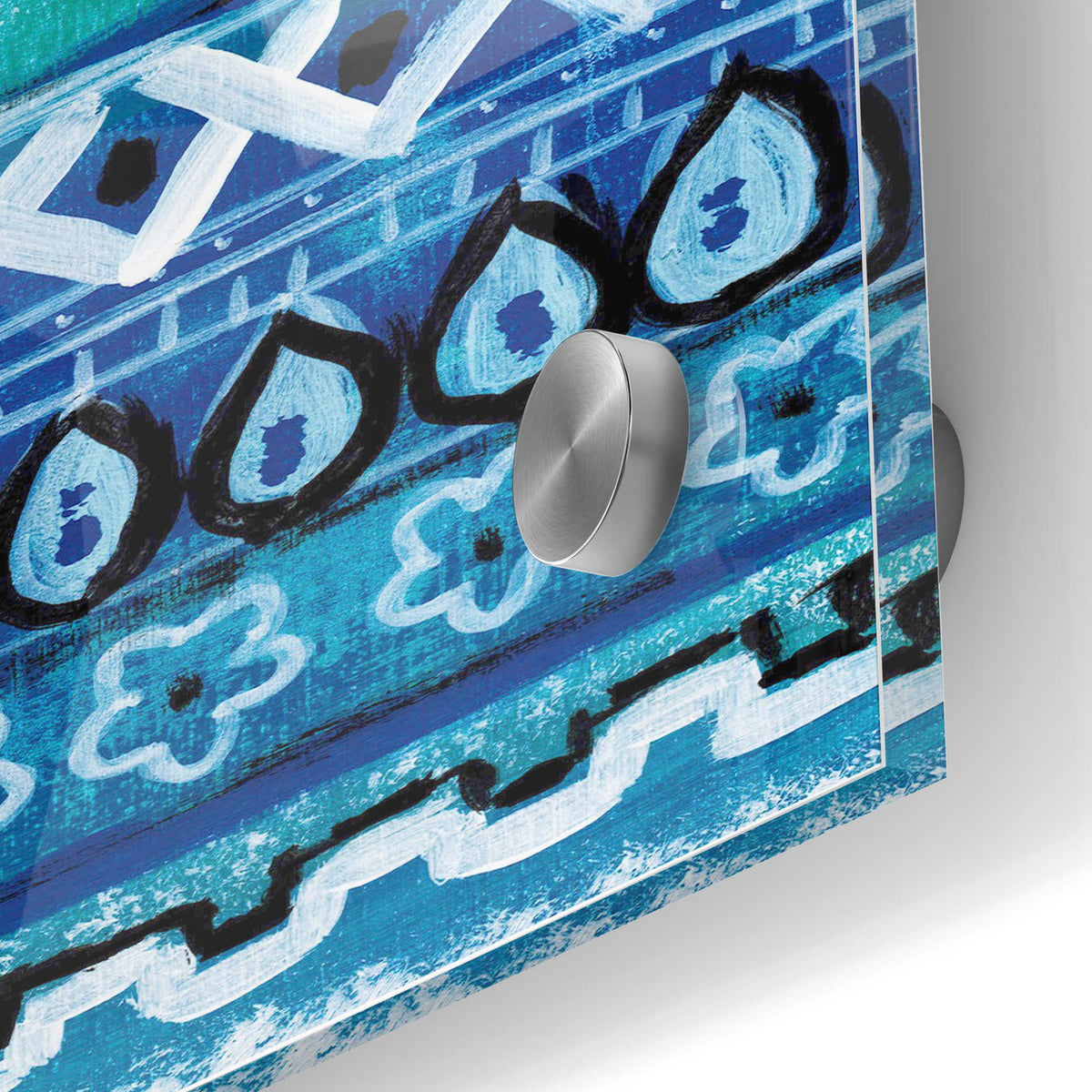Epic Art 'Pattern Painting V' by Linda Woods, Acrylic Glass Wall Art,24x36
