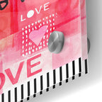 Epic Art 'Love Vertical' by Linda Woods, Acrylic Glass Wall Art,24x36