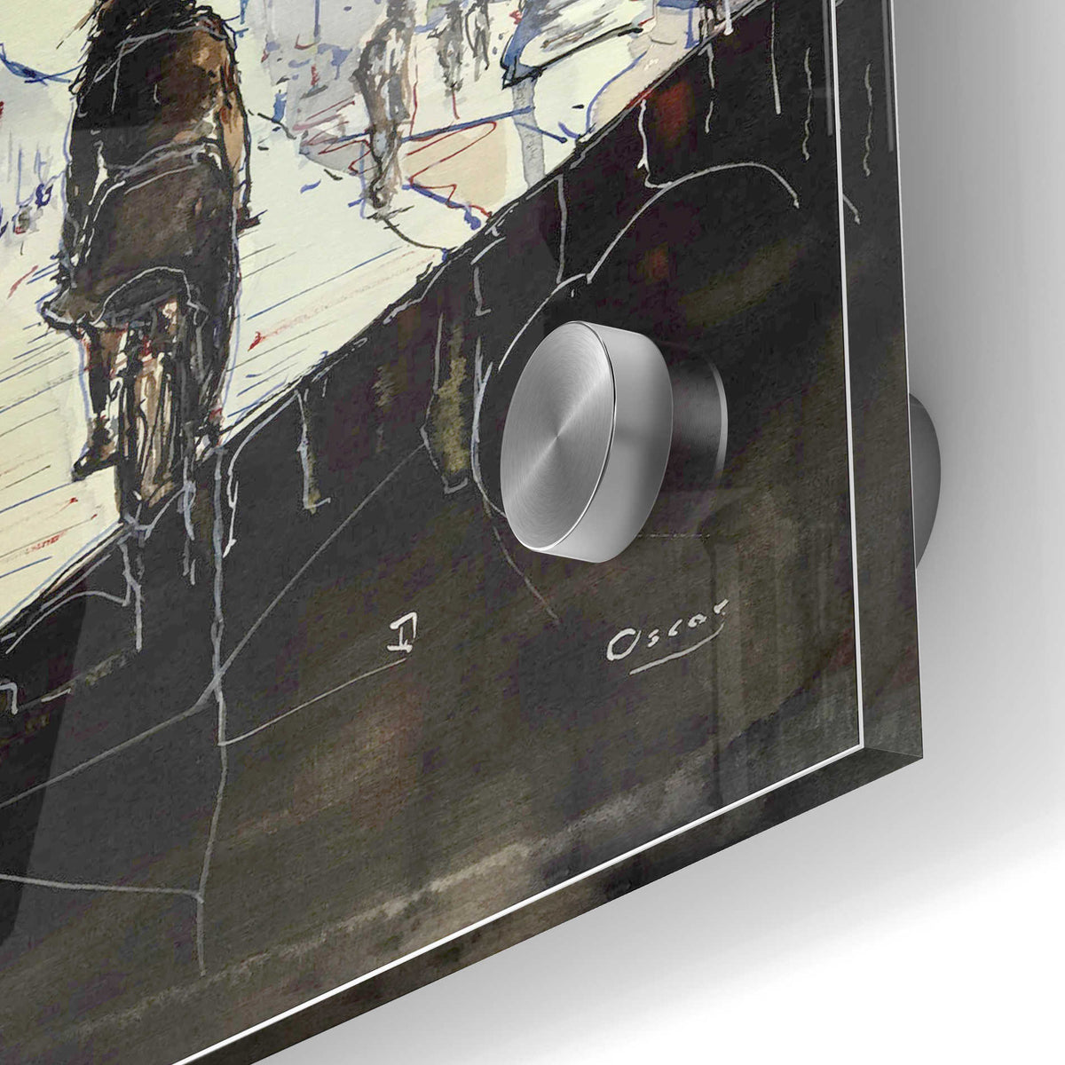Epic Art 'The Divide' by Oscar Alvarez Pardo, Acrylic Glass Wall Art,24x36