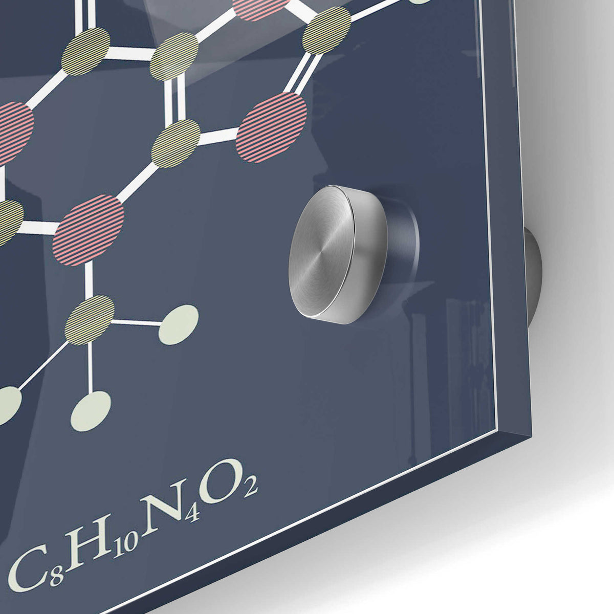 Epic Art 'Caffeine Molecule' Acrylic Glass Wall Art,24x36
