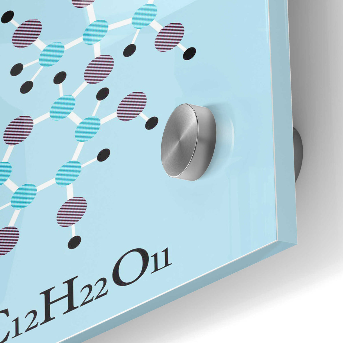 Epic Art 'Sugar Molecule' Acrylic Glass Wall Art,24x36