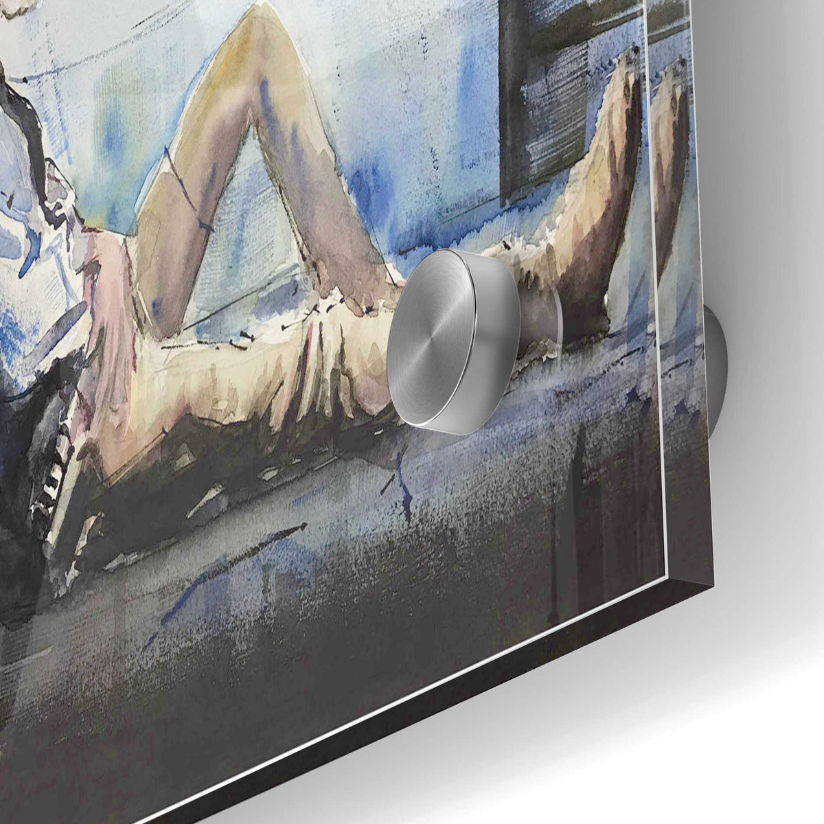 Epic Art 'Nap Time' by Oscar Alvarez Pardo, Acrylic Glass Wall Art,24x36