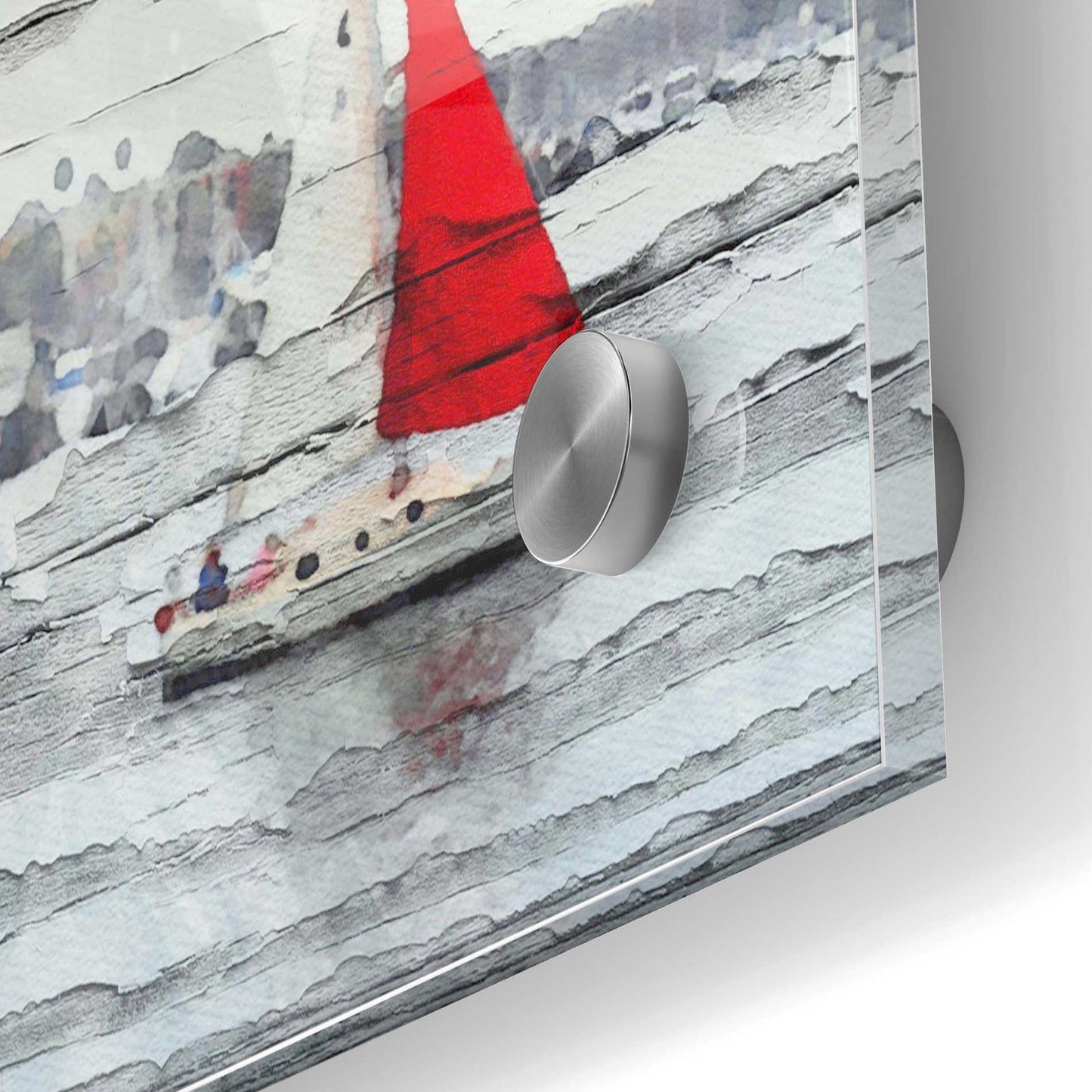Epic Art 'Scarlet Sails' by Irena Orlov, Acrylic Glass Wall Art,24x36