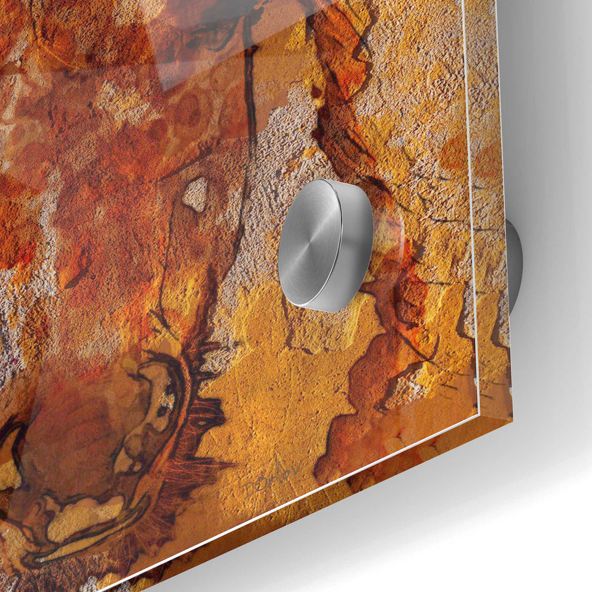 Epic Art 'Yellow Horse' by Irena Orlov, Acrylic Glass Wall Art,24x36