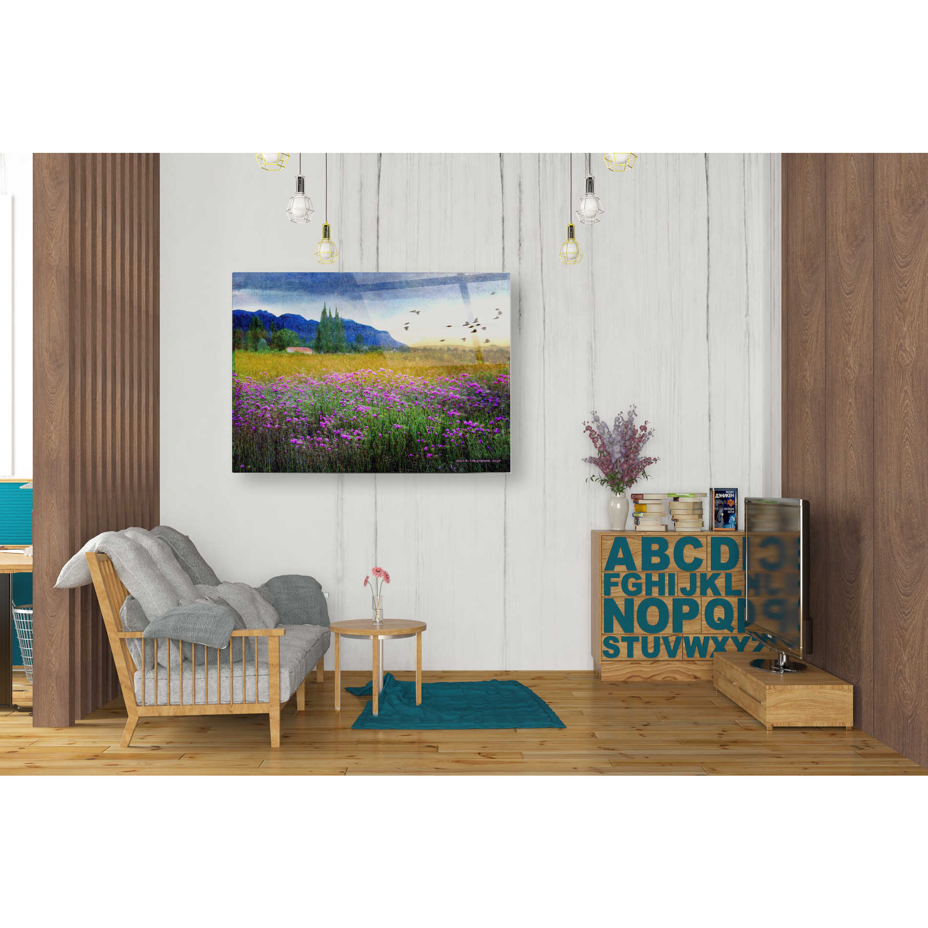 Epic Art 'Mesa Verde and Knapweed' by Chris Vest, Acrylic Glass Wall Art,24'x36