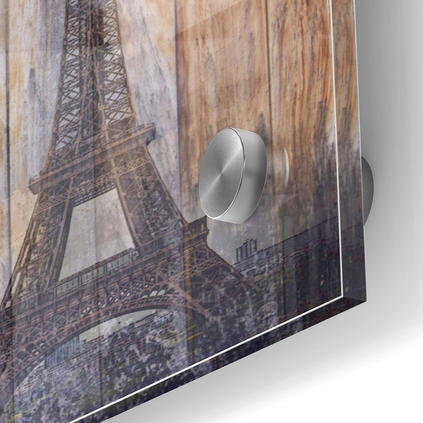 Epic Art 'Rustic Eiffel Tower' by Karen Smith, Acrylic Glass Wall Art,24x36
