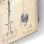 Epic Art 'Scales of Justice Blueprint Patent Parchment' Acrylic Glass Wall Art,24x36